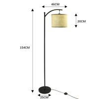 Nordic Modern Minimalist Matte Magic Cloth Cover Floor Lamp Suitable For Bedroom And Living Room