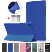 Soft TPU Funda For Samsung Galaxy Tab A7 2020 Case 10.4 inch SM-T505 SM-T500 PU Leather Shell For Samsung Tab A7 Cover T500 Pen