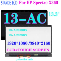 13.3" For HP Spectre x360 13-AC Series 13-AC013DX 13-AC023DX LCD Display Touch Screen Replacement Assembly Spectre x360 13-ac040