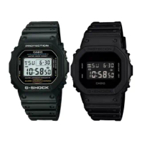 【CASIO 卡西歐】暢銷經典電子錶1+1獨家組合(DW-5600BB-1+DW-5600E-1)