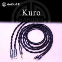 Kuro nylon shielding litz occ copper earphone cable hifi 3.5 ,2.5,4.4, type-c DAC ,Light-ning DAC