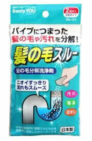 日本【紀陽】 Benly 水管毛髮分解劑 水管疏通 毛髮阻塞 20g*2包