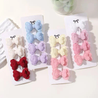 Set 10 cái kẹp tóc nơ cho bé gái kẹp tóc nơ tiểu thư