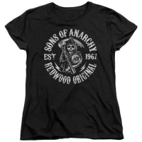 Printing Short Men Cotton T Shirt Sons Of Anarchy Soa Redwood Originals S-5XL