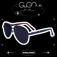 GUGA 台灣製造 偏光金屬太陽眼鏡 工業風(墨鏡 偏光眼鏡 飛行員眼鏡 開車出遊戶外活動釣魚)