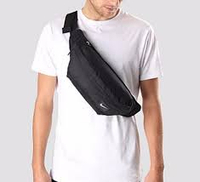 KUMO SHOES-Nike hood waistpack BZ9814-067 無網小勾 腰包 側背 斜背 黑色 男女款