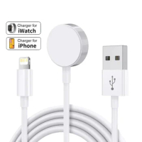 Cable For Apple iWatch Wireless Charger Watch 8 7 6 SE Charging For iPhone 14 13 12 11 USB Lightning Charging Cable