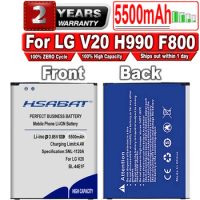 HSABAT New 5500mAh BL-44E1F Battery for LG V20 battery H990 F800 Battery Free Shipping
