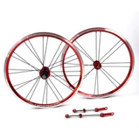 SPOMANN Bicycle Wheels 20 Inch BMX Wheelset 11 speeds Folding Bike Wheel V Brake Bicycle Wheel Sets Bicycle Parts Mountain Bike