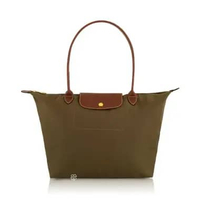 Longchamp Large Le Pliage Tote Bag Khaki / Army