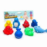 Mainan bayi Vinil bebek karet isi 6pcs + Saringan VINIL ISI 8PCS