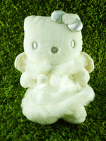 【震撼精品百貨】Hello Kitty 凱蒂貓~KITTY絨毛娃娃-天使圖案-白毛