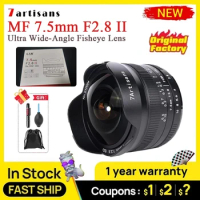 7artisans 7 artisans 7.5mm F2.8 II Ultra Wide-Angle Fisheye Lens for Sony E Fuji XF for Canon EOS-M mount for Nikon Z Micro M4/3