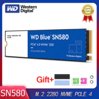 Western Digital 1TB 2TB WD Blue SN580 NVMe Internal Solid State Drive SSD - Gen4 x4 PCIe 16Gb/s, M.2