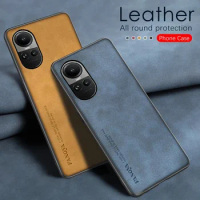 Protective Case Oppo Reno 10 5g Luxury Matte Leather Back Cover Coque for OPPO Reno10 Pro Shell Protection Back Fundas
