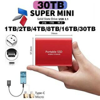 隨身硬碟30TB長壽命行動硬碟16TB8TB低延遲固態硬碟4TB內存升級2TB1TB高性能移動硬碟