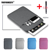 Zipper Bag Shockproof Sleeve case for huawei M6 8.4 VRD-AL09/AL00 Fluffy lining bag for huawei M6 10.8 Scm-w09/AL00 tablet pc
