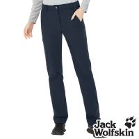 【Jack wolfskin 飛狼】女 保暖防潑水休閒長褲 登山褲『深藍』