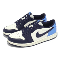 【NIKE 耐吉】休閒鞋 Air Jordan 1 Low OG 男鞋 Obsidian 深藍 低筒 黑曜石 AJ1(CZ0790-400)