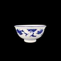 【大同磁器】4.25英吋華夏青花飯碗/6入(台灣製造)