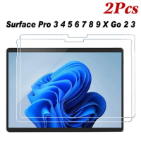 Screen Protector for Microsoft Surface Pro 9 5G 2022 8 X 13 inch 7 Plus 6 5 4 12.3" Tempered Glass for Surface Go 3 2 2020 10.5