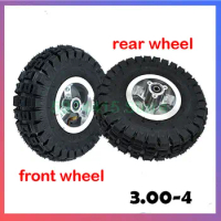 3.00-4 Electric Scooter Front Wheel with tyre Alloy Rim hub and inner tube wheels Gas scooter bike motorcycle