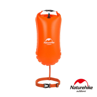 Naturehike 戶外超輕量單氣囊充氣游泳防水袋 裝備袋 8.5L 附腰帶 橘色