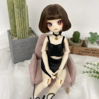 BJD doll wig suitable for 1/3 1/4 1/6 size bjd boy wig high temperature wire all-match bob doll accessories (three colors)