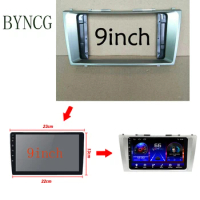 BYNCG 2Din 9 Inch Top Quality Car Radio Installation DVD GPS Mp5 Plastic Fascia Panel Frame for Toyota Camry 2006 Dash Mount Kit