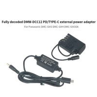 DMW-DCC12 DC Coupler DMW-BLF19 Dummy Battery With PD Adapter Cable for Panasonic DMC-GH3 DMC-GH4 DMC-GH5 GH3K GH4K DC-G9