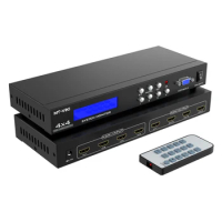 4K 60Hz Video HDMI Matrix Switcher 4 In 4 Out, MT-VIKI Audio And Video Equipment HDMI Matrix Switch 4x4