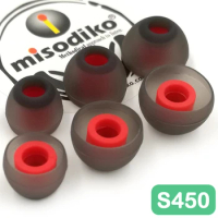 misodiko S450 Silicone Earbuds Tips Eartips for Beats X, Powerbeats/ Skullcandy Smokin' Buds Ink'd Method/ KZ AS10 ZS10 ZST ZSN