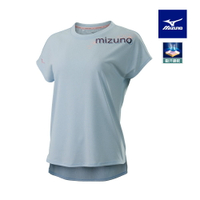 女短袖T恤 32TAB20323（冰羽藍）【美津濃MIZUNO】