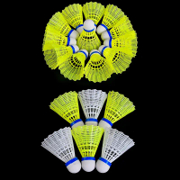 1pcs badminton bola plastik badminton bola tahan lama warna putih nilon nilon badminton bola tahan l