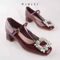 Viditi Zelia Block Heels 5 cm | Shoes | Sepatu Import Wanita | Nikahan | Wisuda | Seserahan | Pesta 