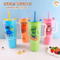 Disney Original Straw Tumbler Bottle with Handle 1150mL Botol Minum Tumbler Karakter Zootopia - Alie