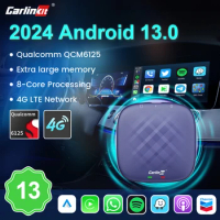 CarlinKit Android 13 Ultra CarPlay Ai Box Android Auto Wireless CarPlay QCM6125 8G128GB GPS Plug&amp;Play Support Video Playback App