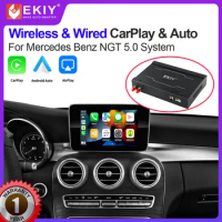 EKIY Wireless CarPlay Android Auto Module For Mercedes Benz C-Class W205 &amp; GLC 2015-2018 Android Mirror Link AirPlay Functions