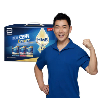 【亞培】安素綜合口味禮盒 HMB升級配方 237ml x8入(原味3入、香草減甜3入、草莓減甜2入、任賢齊代言)