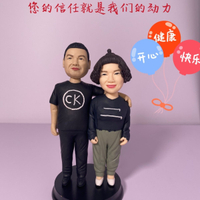 爆殺同行！免運 公仔 純手工 軟陶公仔 人偶 真人泥塑 八折下殺 特價出 快速出貨