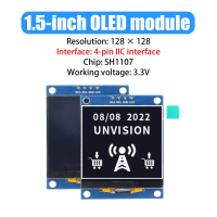 กล้องติดหลังจอ LCD 1.5 4พิน, พร้อม SH1107ประกาศณี
