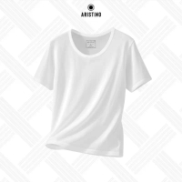 Áo thun nam, áo lót trong nam ARISTINO dáng basic chất liệu 100% cotton mềm mại, thân thiện với da
