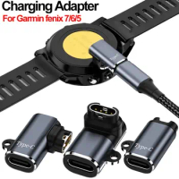 For Garmin Fenix 7X/6/6S/6X Smart Watch Charger Type C Micro USB Charging Cable Adapter Plug Converter