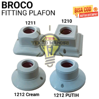 MANGKOK LAMPU / FITTING PALAFON BROCO 1210, 1211, 1212 PUTIH / CREAM Minimalis
