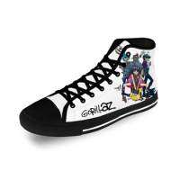 Gorillaz Rock Band ChakaKhan Cool Casual Cloth Fashion 3D Print High Top Canvas Shoes Men Women Lightweight Breathable Sneakers