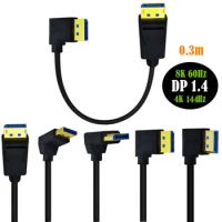 144Hz DisplayPort Cable DP V1.4 DP Cable 8K 4K 2K Display Port Adapter For Video PC Laptop TV DP 1.2 Display Port Cable