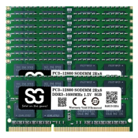 Sologram 50PCS DDR3 Ram 4GB 8GB 16G Laptop Memory PC3 12800 10600 8500 SODIMM 1600 1066 1333 MHZ 204Pin Memoria Ddr3 RAM