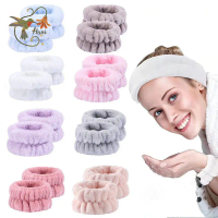 Combo 2 băng đô vải nhung đeo tay rửa mặt tiện lợi tránh ướt màu pastel trơn nhẹ nhàng H23