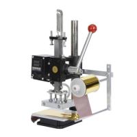 Desktop manual foil wood leather hot stamping machine (also gold stamping device)