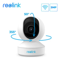 Reolink 3MP Full HD Pan/Tilt WIFI Camera White Baby Monitor 2.4G Indoor Home Security Video IP Camera E1